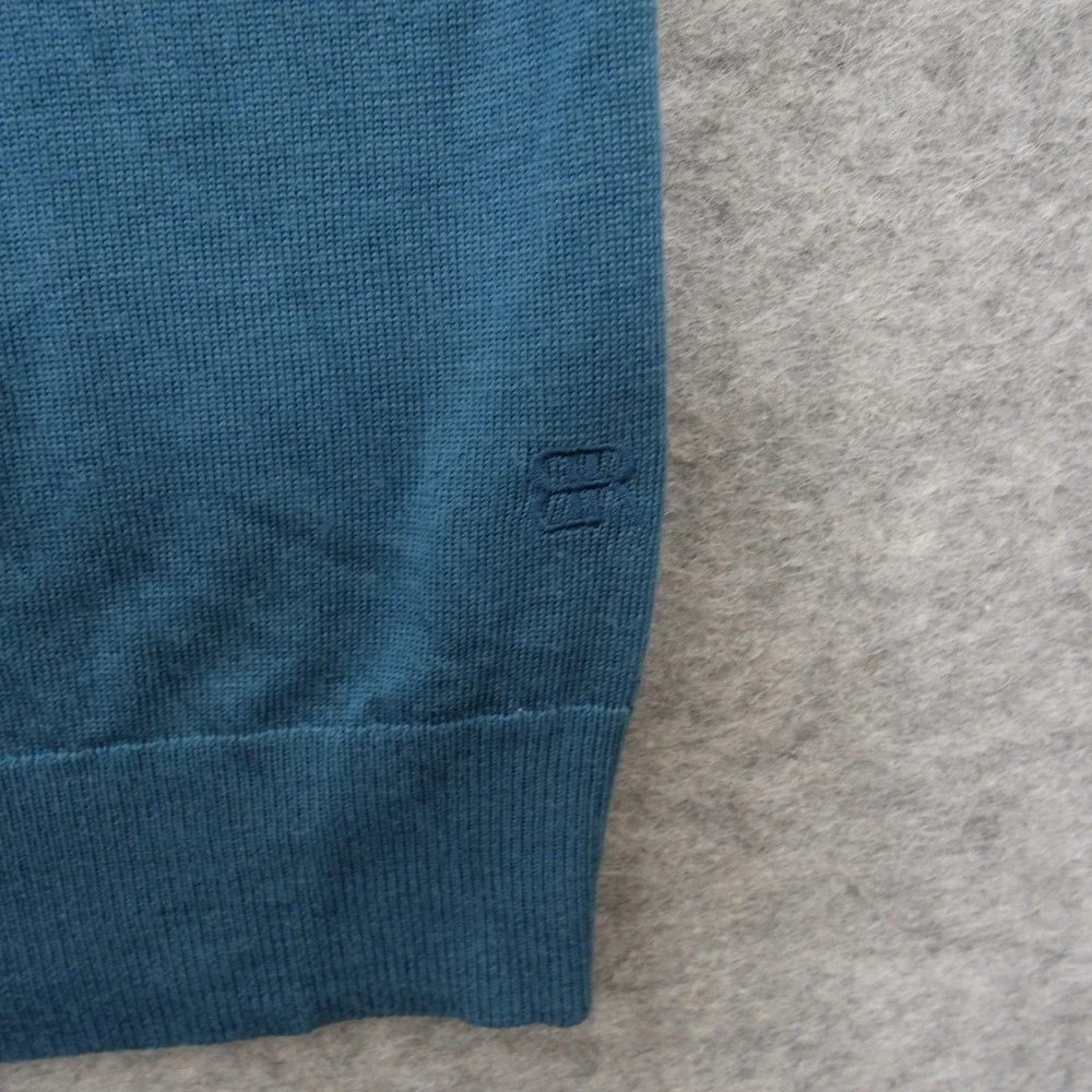 Banana Republic Sweater Mens Extra Large Green Crew Neck Merino Wool Pullover